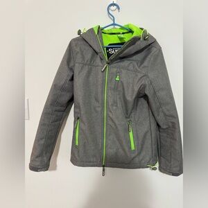 Superdry Bright Green Windtrekker Fleece Jacket